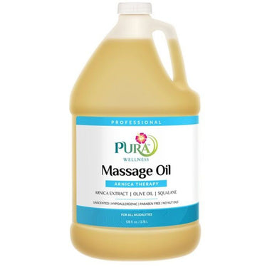 Pura Wellness Arnica Therapy Massage Oil / 1 Gallon - 128 oz. - 3.78 Liters by Pura Wellness