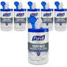 Purell Professional Surface Disinfecting Wipes - 8" x 7" Each / 1 Case = 110 Wipes per Canister X 6 Canisters