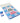Purple/Blue Sponge Board - 100/240 Coarse/Fine - 1" Mini Block / 1,512 Mega Case by DHS Products