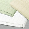 Quilted Blanket / White / 58" W x 85" L