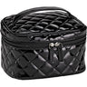 Quilted Medium Cosmetic Bag - Black / Case of 12