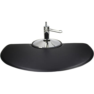 Ralph Deluxe Half Circle Salon Mat with Chair Depression / 3' x 5' by HANS Equipment