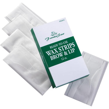 Ready-To-Use Pre-Waxed Strips - Brow & Lip / 12 Count by Fantasea