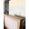 Reception Desk Sneeze Guard Shield Counter Barrier - 45.25" Wide X 31.5" High with X-Large 38.25" Wide X 6" High Opening
