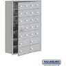 Recessed Mounted Cell Phone Storage Locker with 20 A Doors (19 usable) 4 B Doors in Aluminum - Keyed Locks by Salsbury – Aluminum – Keyed Locks by Salsbury