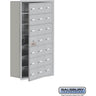 Recessed Mounted Cell Phone Storage Locker with 21 A Doors (20 usable) in Aluminum - Keyed Locks by Salsbury – Aluminum – Keyed Locks by Salsbury