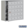 Recessed Mounted Cell Phone Storage Locker with 25 A Doors (24 usable) in Aluminum - Keyed Locks by Salsbury – Aluminum – Keyed Locks by Salsbury