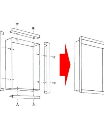 Recessing Kit (Frame) by Wolf X-Ray