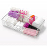 Rectangular Cosmetic Caddy with Carrying Handle and 2 Compartments - 10" x 5.7" x 3.3" / Case of 8