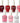 Reds & Pinks Collection Nail Lacquers / 7 Color Set by Color Club