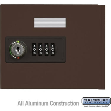 Replacement Door with Resettable Combination Lock - Standard A Size - for Cell Phone Locker - Aluminum by Salsbury – Bronze – Resettable Combination Lock by Salsbury