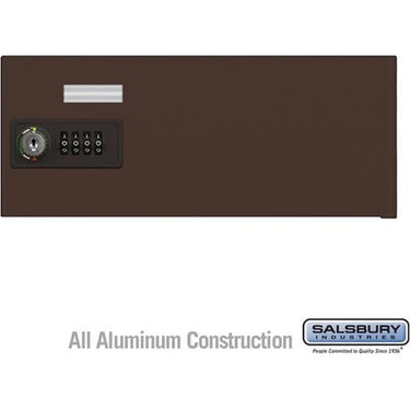 Replacement Door with Resettable Combination Lock - Standard B Size - for Cell Phone Locker - Aluminum by Salsbury – Bronze – Resettable Combination Lock by Salsbury