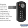 Resettable Combination Lock - for Designer Wood Locker Door by Salsbury – Black by Salsbury