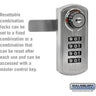 Resettable Combination Lock - for Open Access Designer Locker and Designer Gear Locker Door by Salsbury – Silver by Salsbury