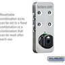 Resettable Combination Lock - for Premier Open Access & Gear Locker Door by Salsbury – Silver by Salsbury