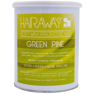 Resin&eacute; By HAIRAWAY&reg; Green Pine Resin Wax / Strip Wax - Soft Wax / 27 oz. - 800 mL.
