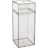 Rigid Clear Plastic Cube Boxes - 2-1/8"W x 2-1/8"L x 6"H / 1 Case (25 per Case)