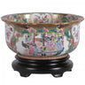 Rose Medallion Bowl / 16" Diameter by East-West Furnishings
