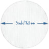 Round Absorbent Rayon Pads - 3" Diameter / 4,800 Pack