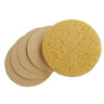 Round Compressed Sponge / Natural / 24 Pack