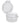 Round Hinged Jar - Natural - 0.11 oz. / Case of 1,000 Jars