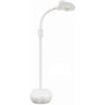 Round Magnifier Lamp with Flexible Gooseneck + Floor Stand - 5 Diopter Magnification with 8 Diopter Magnification Eye Piece by Meishida