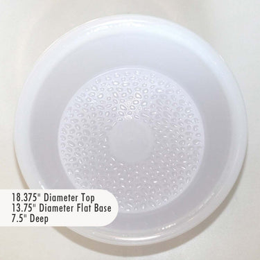 Round Pedicure Bowl / Frost White / Durable Resin Material - The New Signature Collection by Noel Asmar