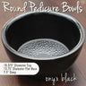 Round Pedicure Bowl / Onyx Black / Durable Resin Material - The New Signature Collection by Noel Asmar