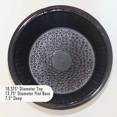 Round Pedicure Bowl / Onyx Black / Durable Resin Material - The New Signature Collection by Noel Asmar