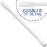 Round-Round Swabs: Round Tip Swab with White Paper Handle - Individually Wrapped - 3" Long / Roll of 2,500