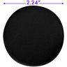 Round Rubber Foam Sponge with Smooth Buffed Edge - BLACK - 2.24" Diameter x 0.27" Thick / Case of 350 - 7 Bags of 50