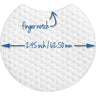 Round Textured Lyocell-Polyester Pads with Finger Notch - 2.45" Diameter / 5,000 Pack