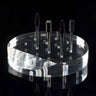 Round Transparent Nail Drill Bit Holder (Base Only) - 12 Holes - Each