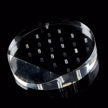 Round Transparent Nail Drill Bit Holder (Base Only) - 12 Holes - Each