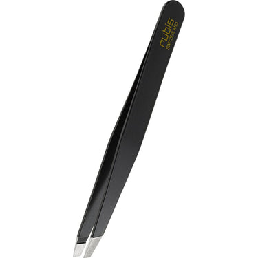 Rubis Slanted Tip Tweezer - Black / 3.75"