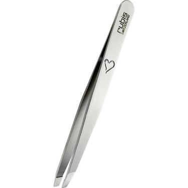 Rubis Stainless Steel with a Heart Slanted Tip Tweezer / 3.75"