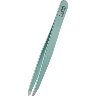 Rubis Tiffany Blue Satin Slanted Tweezer / 3.75"