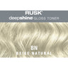 Rusk Deepshine Gloss - Liquid Demi-Permanent Color 5-in-1 Illuminating Formula / BN Toner (Beige Natural) / 2 oz.