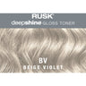 Rusk Deepshine Gloss - Liquid Demi-Permanent Color 5-in-1 Illuminating Formula / BV Toner (Beige Violet) / 2 oz.