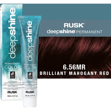 Rusk Deepshine Pure Pigments Conditioning Cream Color / 6.56MR Brilliant Mahogany Red / 3.4 oz.