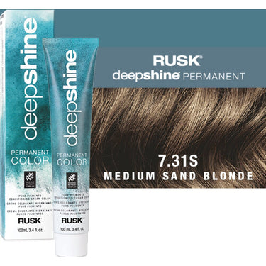 Rusk Deepshine Pure Pigments Conditioning Cream Color / 7.31S Medium Sand Blonde / 3.4 oz.