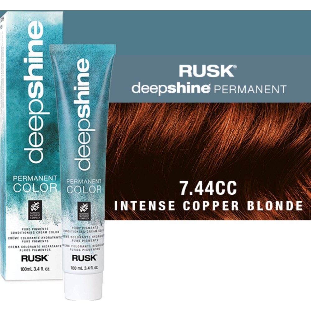 Superfine Rusk Rusk Deepshine Pure Pigments Conditioning Cream Color / 7.44CC Intense ...