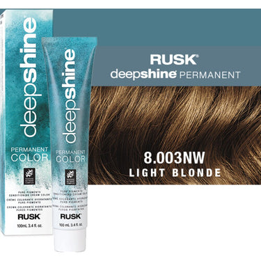 Rusk Deepshine Pure Pigments Conditioning Cream Color / 8.003NW Light Blonde / 3.4 oz.