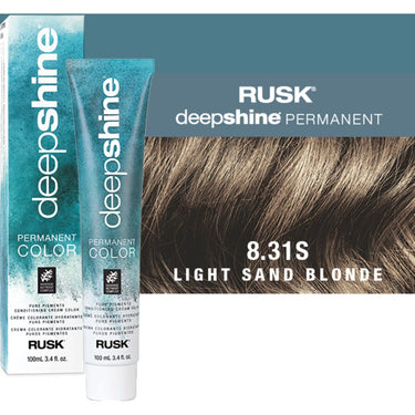 Rusk Deepshine Pure Pigments Conditioning Cream Color / 8.31S Light Sand Blonde / 3.4 oz.