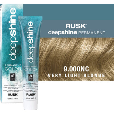 Rusk Deepshine Pure Pigments Conditioning Cream Color / 9.000NC Very Light Blonde / 3.4 oz.