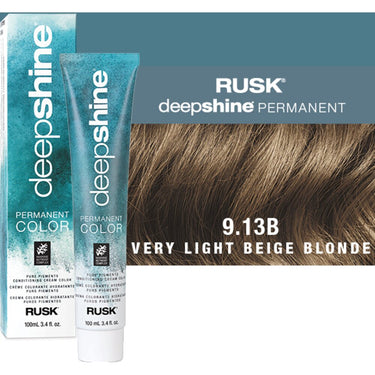 Rusk Deepshine Pure Pigments Conditioning Cream Color / 9.13B Very Liight Beige Blonde / 3.4 oz.