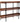 Rustic Wood Grain Finish Retail Display Shelf with Black Metal Frame by BIGA