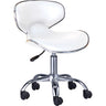 Salil European-Style Technician Stool with Back / White by Meishida