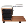 Salon Masters Pedicure Stool - Wood Finish