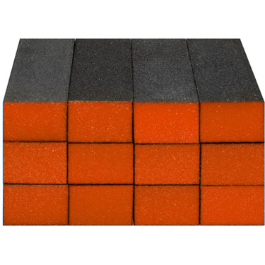 Sanitizable Sanding Blocks - Orange - Fine/Medium Grit - 1-3/8"H x 1"W x 3-3/4"L / 12 Pack